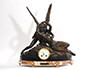 Psyche Revived by Cupids Kiss by Antonio Canova Antique French Clock