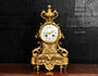 Large Antique French Louis XVI Gilt Bronze Clock