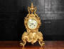 Antique French Gilt Bronze Rococo Clock by A D Mougin