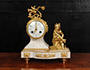 Japy Freres White Marble and Ormolu Antique French Clock