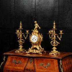 antique clock set Click here to enlarge