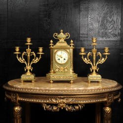 antique clock set Click here to enlarge