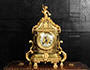 Japy Freres Antique French Louis XVI Cherub Gilt Bronze Clock