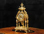Antique French Gilt Bronze Portico Clock by Japy Freres