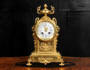 Louis XVI Antique French Gilt Bronze Clock by Vincenti