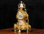 Antique French Louis XVI Gilt Bronze and Porcelain Clock by AD Mougin