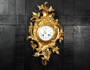 Japy Freres Antique French Rococo Cartel Wall Clock
