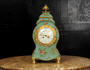 Vernis Martin Lacquer Antique French Table Clock by Planchon Paris