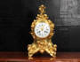 Large Antique French Gilt Bronze Rococo Clock by Vincenti