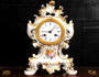 Early Antique French Porcelain Clock by Samuel Marti