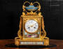 Raingo Freres Paris Early Ormolu and Sevres Porcelain Clock